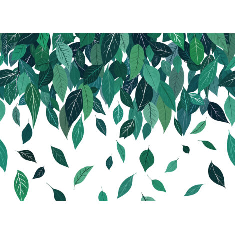 Komar Wandtapete - Blätterchaos - 250 x 350 cm - Vlies Digitaldruck - Naturmotiv