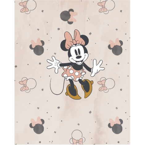 Komar Wandtapete - Disney Minnie Party Mouse - 250 x 200 cm - Vlies Digitaldruck - für Kinderzimmer