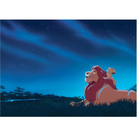Komar Wandtapete - Disney The Lion King Stargazing - 250 x 350 cm - Vlies - für Kinderzimmer