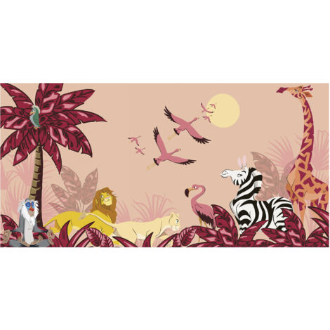 Komar Wandtapete - Disney The Lion King Sunset - 250 x 500 cm - Vlies - für Kinderzimmer