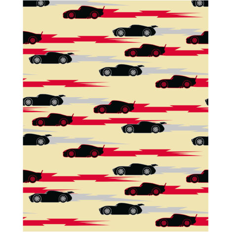 Komar Wandtapete - Disney und Pixar Cars Pattern - 250 x 200 cm - Vlies - für Kinderzimmer