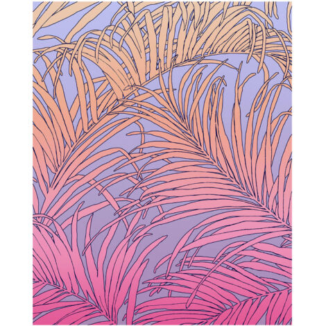 Komar Wandtapete - Palm Foglie - 250 x 200 cm - Vlies Digitaldruck - Mediterran Modern