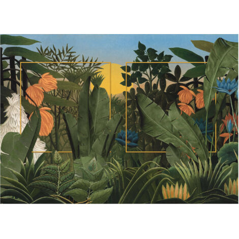 Komar Wandtapete - Rousseau Remix - 250 x 350 cm - Vlies Digitaldruck - Mediterran