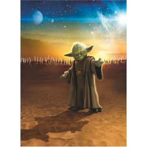 Komar Wandtapete - Star Wars Master Yoda - 250 x 200 cm - Digitaldruck - für Kinderzimmer