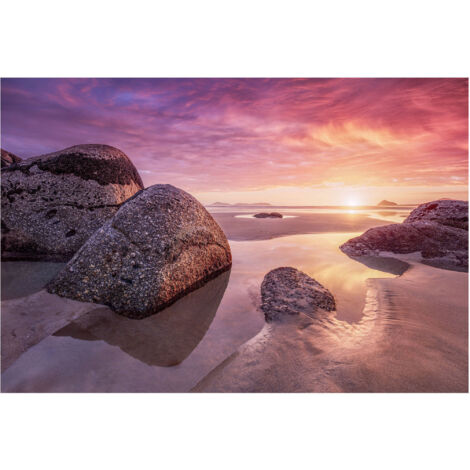 Komar Wandtapete - Sunset Bay - 248 x 368 cm - Vlies Motivtapete - Modern