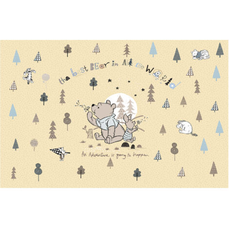 Komar Wandtapete - Winnie the Pooh Best Bear - 260 x 400 cm - Vlies Digitaldruck - für Kinderzimmer