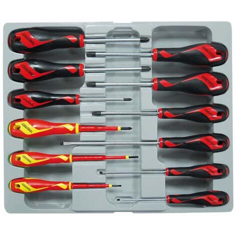 Kombi-Schraubendreher-Satz, MD912N1, 12-teilig  TENGTOOLS 178210209