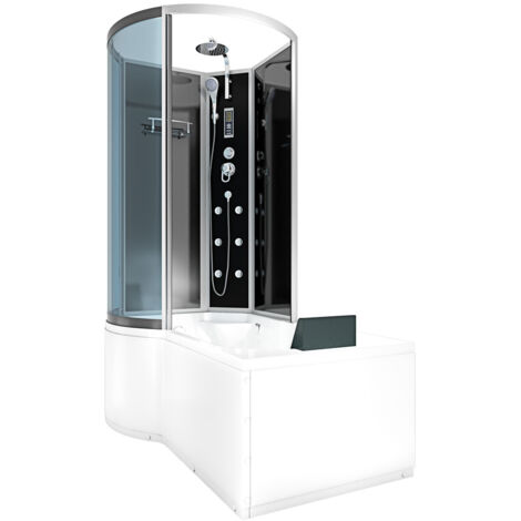 Kombination Badewanne Dusche K50-R31 Duschtempel 100x170 cm