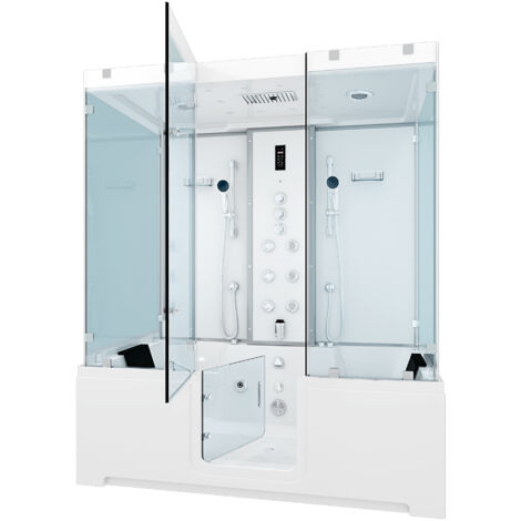 Kombination Badewanne Dusche K88-WS-TH-B-EA Duschtempel 180x100 cm OHNE Zusatzoption