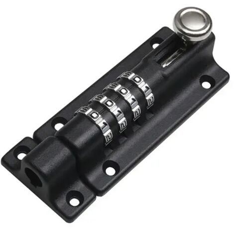 Kombinations-Schieberiegelschloss, Kommunikationsschrank, Zahlenschloss, mechanische Steckdose mit Aktenschrankfach (schwarz)