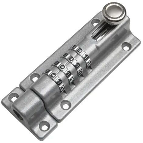 Kombinations-Schieberiegelschloss, Kommunikationsschrank, Zahlenschloss, mechanische Steckdose mit Aktenschrankfach (silber)