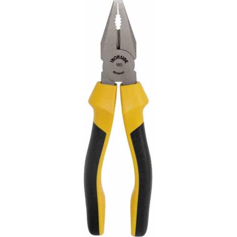 Kombizange 180 mm poliert 2-Komponenten-Griff
