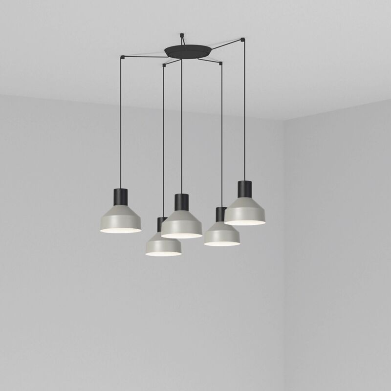 KOMBO Lampadaire gris Ø200 5L 68593-5L