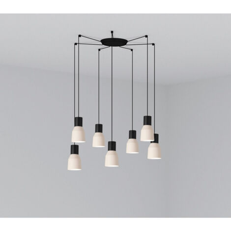 KOMBO Lámpara colgante beige Ø120 7L 68592-7L