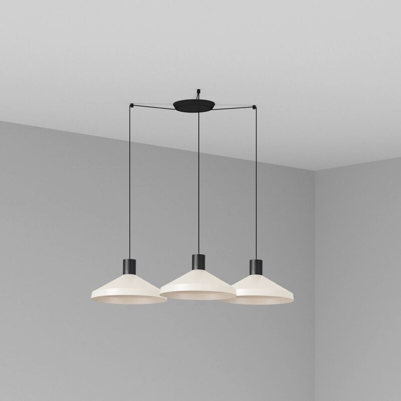 

Faro Barcelona - KOMBO Lámpara colgante beige Ø400 3L - NEGRO MATE