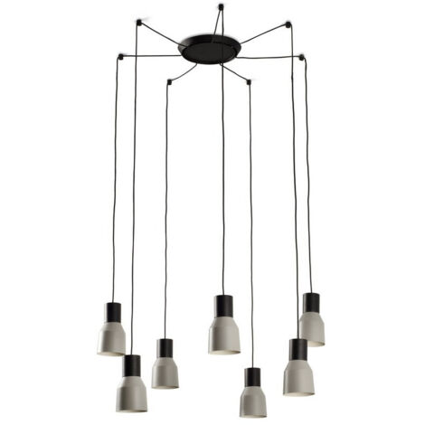 KOMBO Lámpara colgante gris Ø120 7L 68591-7L