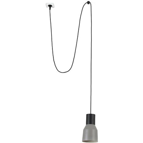 KOMBO Lámpara colgante gris Ø120 con clavija 68604-62