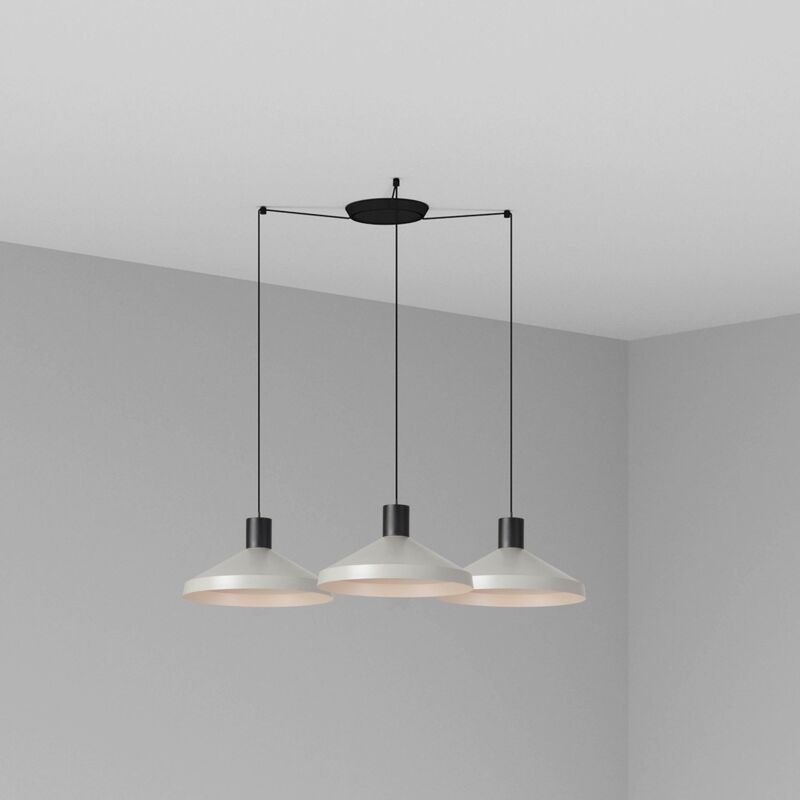 

Faro Barcelona - KOMBO Lámpara colgante gris Ø400 3L - NEGRO MATE