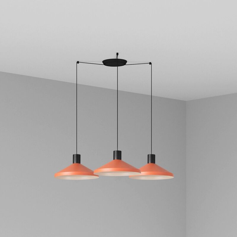 

KOMBO Lámpara colgante terracota Ø400 3L - NEGRO MATE