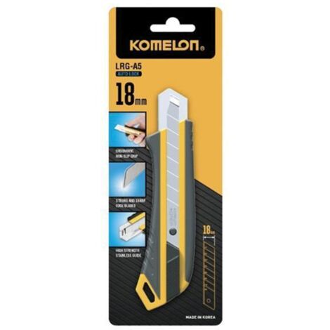 Komelon LR-GA5 Autolock Snap-Off Knife, 18mm Blade, Model KOMLRGA5