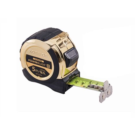 Komelon MPT57E-K Gold PowerBlade 2 Tape Measure 5m/16ft Limited Edition