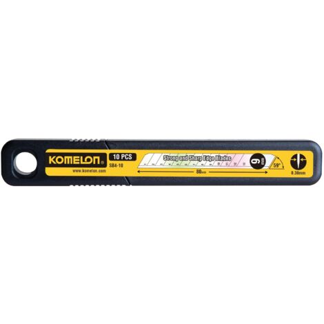 Komelon Snap-Off Blades 9mm (Pack of 10) – Model KOMSB410