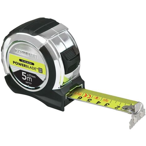 Komelon Tape 5m Metric PowerBlade Tape Measure MPT57M Magnetic Tip Hi-Viz Blade