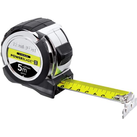 Komelon Tape 5m Metric PowerBlade Tape Measure MPT57M Magnetic Tip Hi-Viz Blade