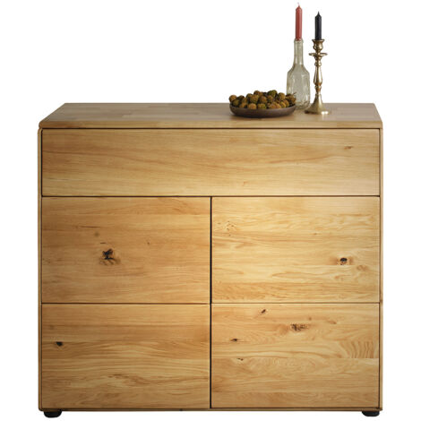 Kommode 100 cm breit modern in massiver Eiche KALAMARIA-69