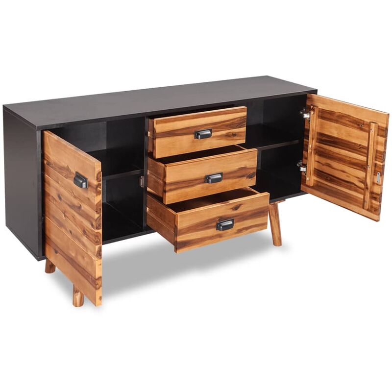 Kommoden Vidaxl Akazienholz Massiv Sideboard Kommode Anrichte Beistellschrank Flur Mobel Wohnen Blowmind Com Br