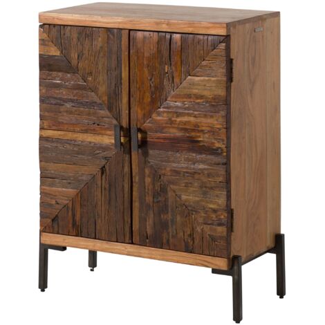 Kommode Altholz 72x40x98 natur lackiert LYON 100