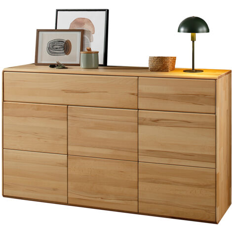 Kommode ca. 149 cm breit modern in massiver Buche KALAMARIA-69