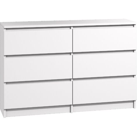 Kommode mit 6 schubladen 120cm, Sideboard Bella