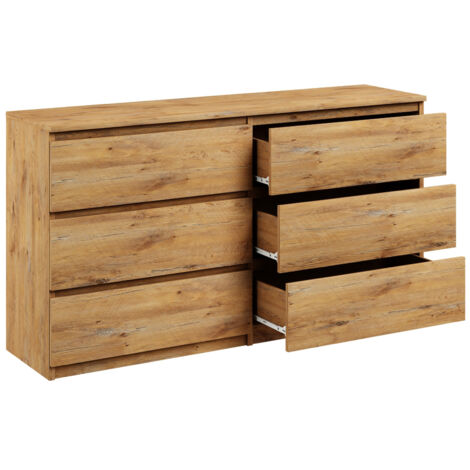 Kommode mit 6 schublande, artisan, Sideboard Bella