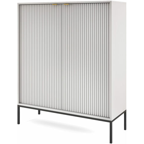 Kommode NOVA SANDS K104 Sideboard mit 2D grau matt