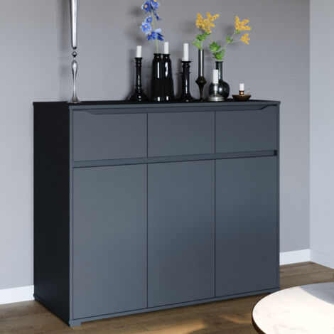 Kommode Ruben, Anthrazit, 120 x 101.6 cm, Vicco