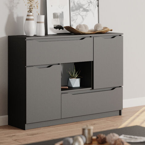 Kommode Ruben, Anthrazit, 120 x 84 cm, Vicco