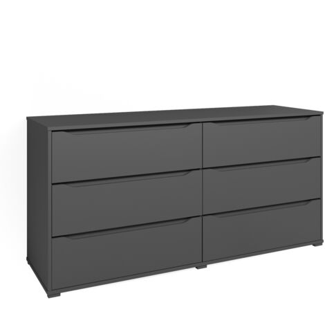 Kommode Ruben, Anthrazit, 160 x 77.6 cm, Vicco
