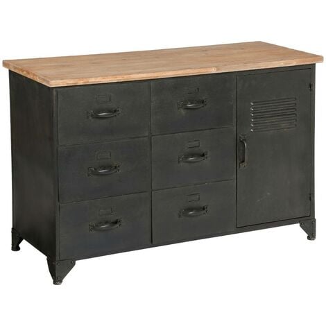 Kommode Torof - Metall und Holz - Atmosphera créateur d'intérieur