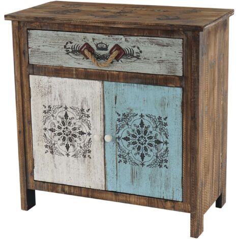 Kommode Vigo Schubladenkommode Schrank Shabby-Look, Vintage, 84x80x40cm