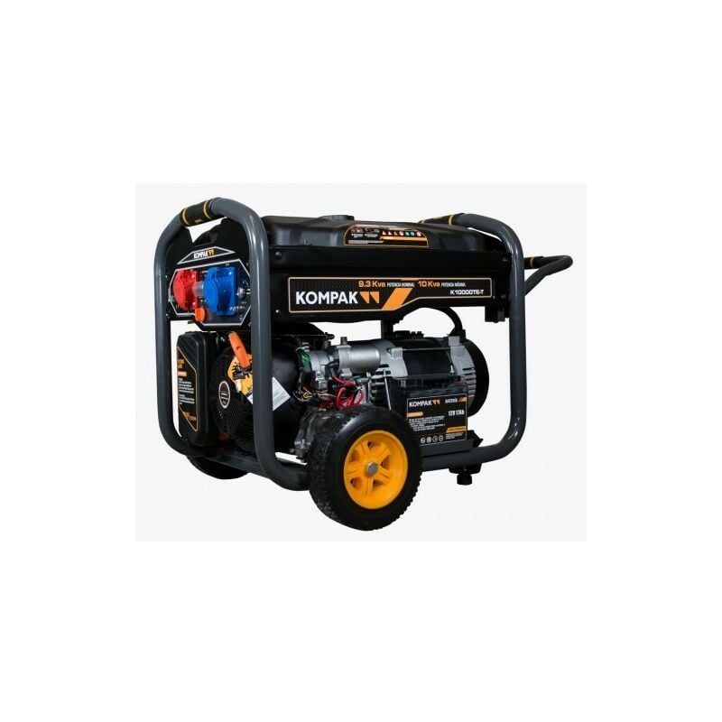 Groupe électrogène 8000W Essence 230V/400V K10000TE-T monophasé et triphasé - Kompak