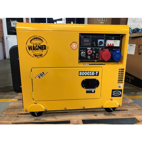 KOMPAK WAGNER-Edition Diesel Stromaggregat Full Power 8 KVA KW8000SE-T 230V/400V