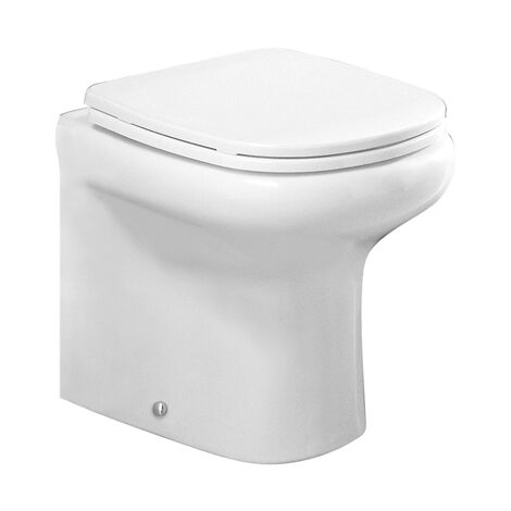 Kompakte Wandtoilette mit Universalablauf