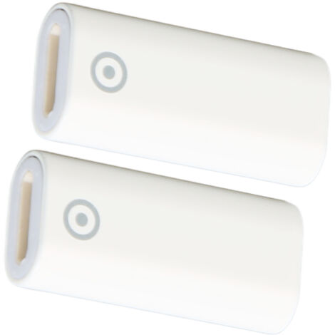 Kompakter USB-C-auf-Lightning-Ladeadapter für Apple Pencil, 2 Stück