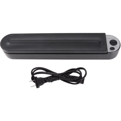 Kompaktes, automatisches Vakuumiergerät aus ABS, luftdichtes Versiegelungssystem für trockene und feuchte Lebensmittel, 100–220 V US-Stecker, schwarz
