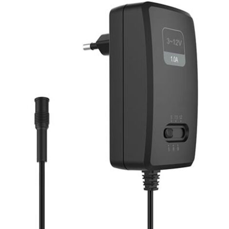 Kompaktes schaltnetzteil mit wahlbarem ausgang - 100 240 v - 3 bis 12 vdc - 1 a 6 spitzen