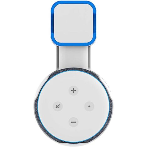 Kompatibel mit Alexa Echo Dot 3rd Halterung, Wandhalterung, Ständer, Montagezubehör mit integriertem Kabelmanagement, keine Schrauben erforderlich, Lautsprecherzubehör-Rack (Alexa Echo Dot 3rd, Weiß)