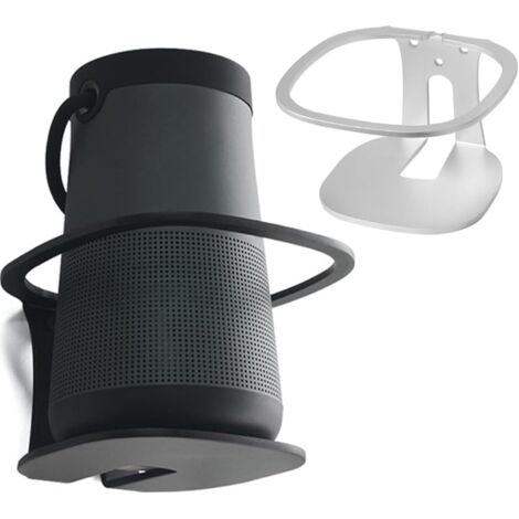 Kompatibel mit Bose Soundlink Revolve+ (Serie II) Wandhalterung, Bose Soundlink Revolve+ (Serie II) Ständerzubehör, Smart Home Lautsprecherzubehör Rack (Silber) 2 Stück