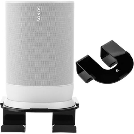 Kompatibel mit der Sonos Move Wandhalterung und dem Sonos Move Ständer mit integriertem Kabelmanagement, Zubehör für Smart-Home-Lautsprecher (Sonos Move, Schwarz), 1 Stück