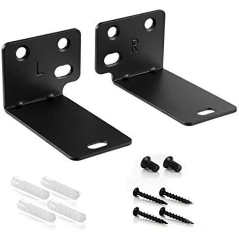 Kompatibel mit der Wandhalterung für Soundbars, für Bose Soundtouch 300, Wandhalterung für Soundbar 500, für Soundbar 700 und Soundbar 900, Ständerhalterungszubehör (JJ-1005-B-0, Schwarz), 2 Stück